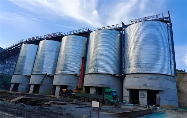 青浦螺旋卷板仓施工现场